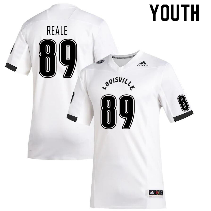 Youth #89 Gage Reale Louisville Cardinals College Football Jerseys Sale-White